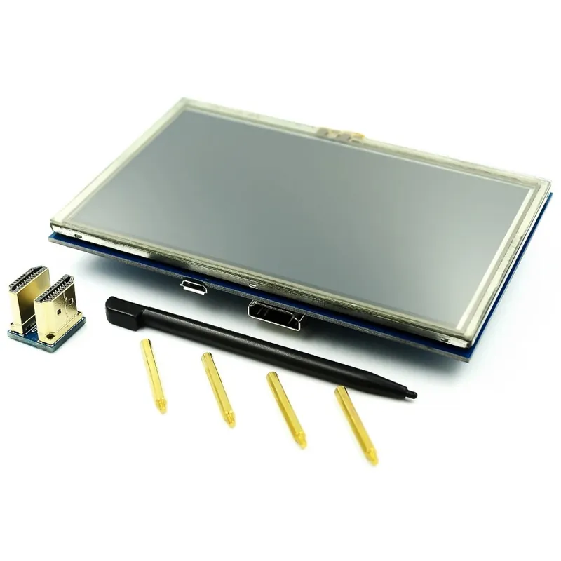 LCD modul 5,0 hüvelykes Pi TFT 5 hüvelykes rezisztív érintőképernyő 5,0 hüvelykes LCD árnyékoló modul HDMI interfész Biztonságos fizetés