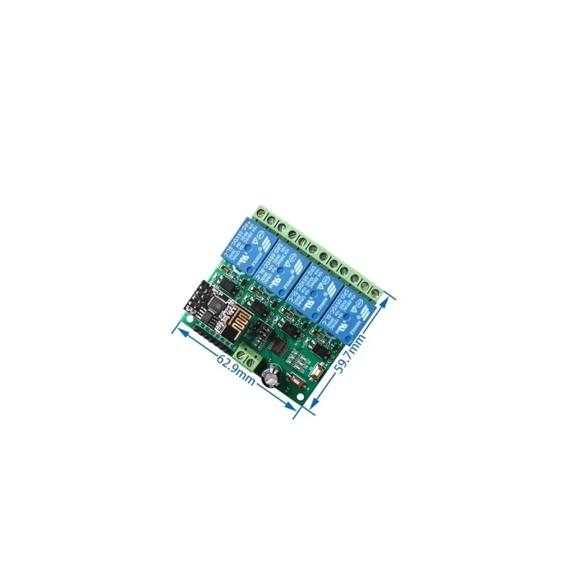 Nézd meg most 4 - 5 V ESP8266 1 2 4 csatornás WiFi relémodul 2 csatornás relémodul IOT Smart Home Phone APP vezérlőhöz