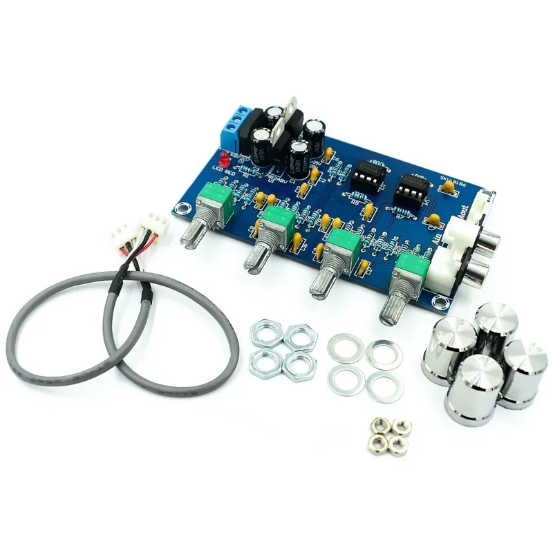 Újdonság XH-M164 NE5532 sztereó előerősítő előerősítő hangkártya audio 4 csatornás erősítő modul 4 csatornás csatorna