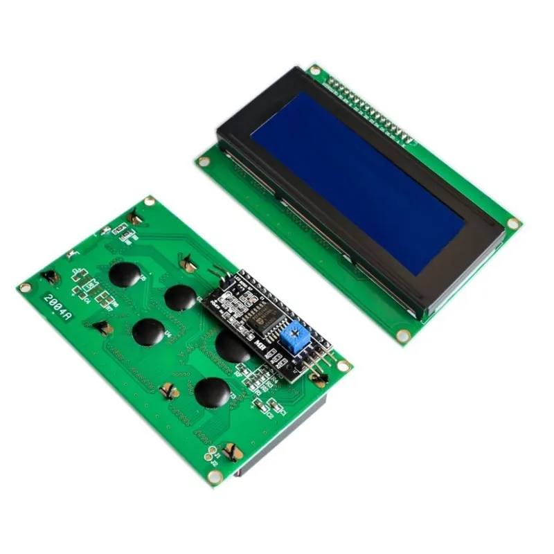 Akció Kék - 1 DB LCD2004 I2C 2004 20x4 2004A kék képernyő HD44780 karakteres LCD /w IIC/I2C soros interfész adapter modul