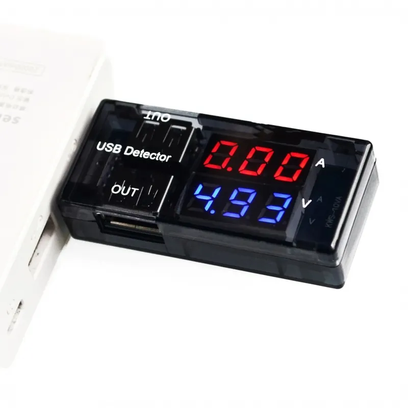 Olcsóbb USB-áramfeszültség-tesztelő USB-feszültség-ampermérő USB-érzékelő kétsoros újdonságokat mutat
