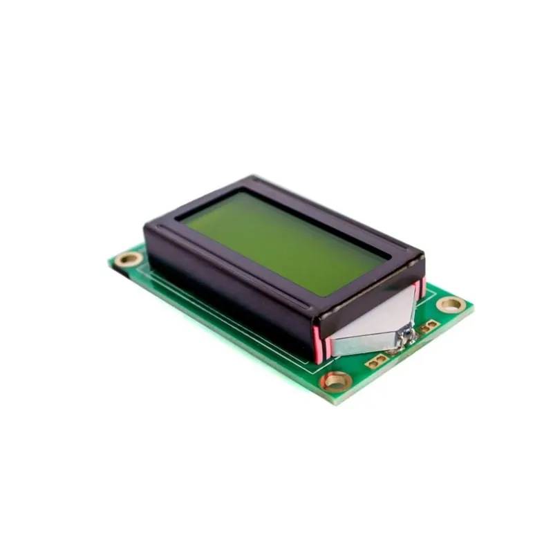 Kiárusítás Kék - 0802 LCD modul 8 x 2 karakteres kijelző 3,3 V / 5 V LED LCD háttérvilágítás arduino barkácskészlethez