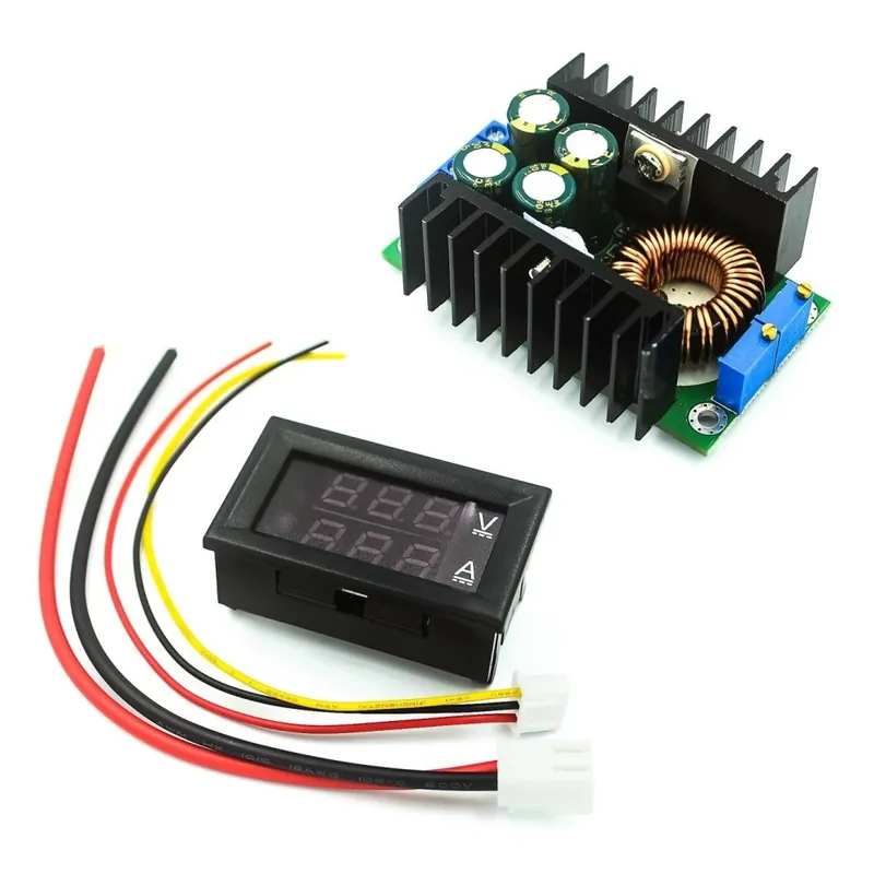 Exkluzív ajánlat DC 0-100V - DC 9A 300W 150W Boost Converter Step Down Buck Converter Tápmodul DC 0-100V 10A Digitális Voltmérő Ampermérő
