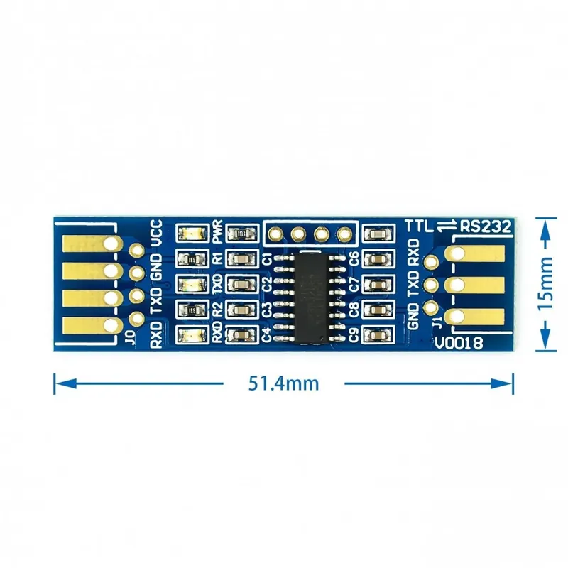 Egycsatornás 20 - RS232 SP3232 TTL - RS232 modul RS232 - TTL kefevonal soros port modul Korlátozott ajánlat