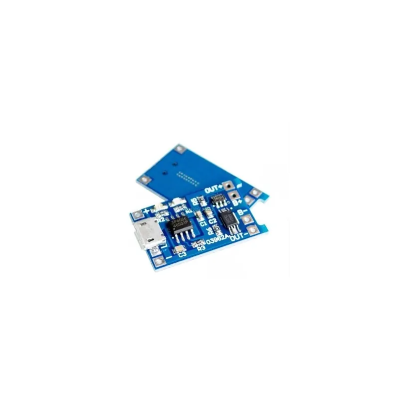 4056 MIKRO - 5db Micro USB 5V 1A 18650 TP4056 lítium akkumulátortöltő modul töltőkártya védelemmel kettős funkcióval Árengedmény
