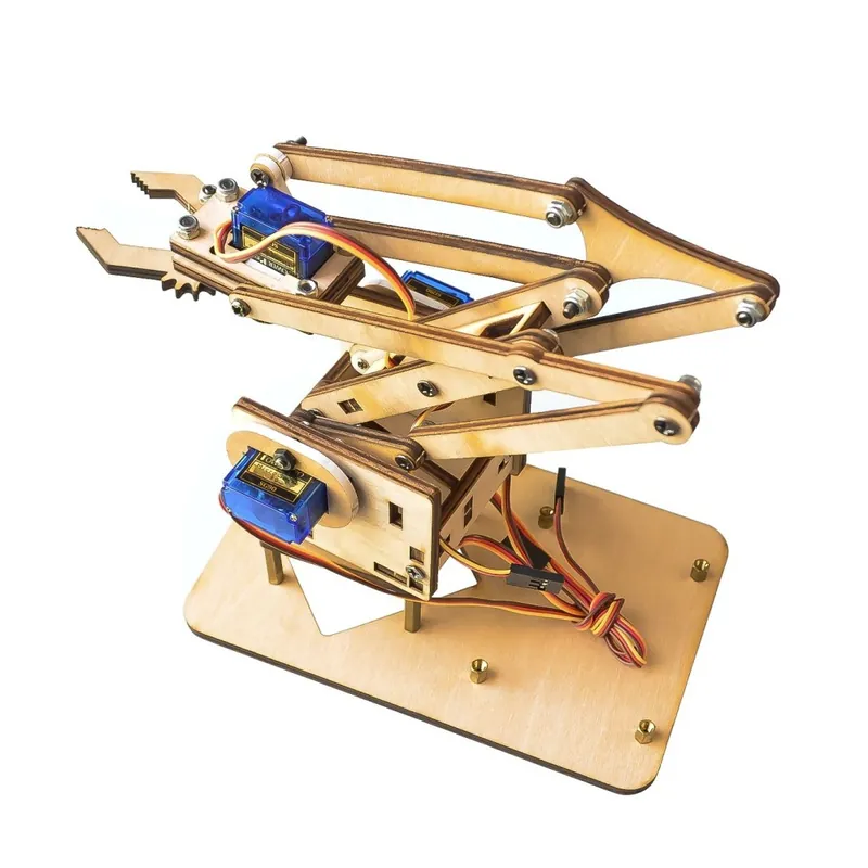 Nézd meg most Akril nem SG90-nel - 4 DOF szétszerelhető akril mechanikus karú robotmanipulátor karom Arduino Maker tanulási