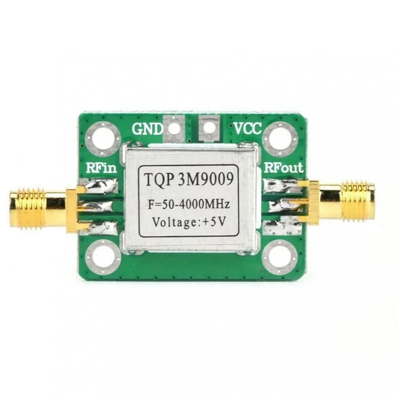 Biztonságos fizetés 50-4000mhz erősítés 21,8db RF alacsony zajszintű Tqp3m9009 Lna erősítőkártya jelvevő modul 5v pajzással