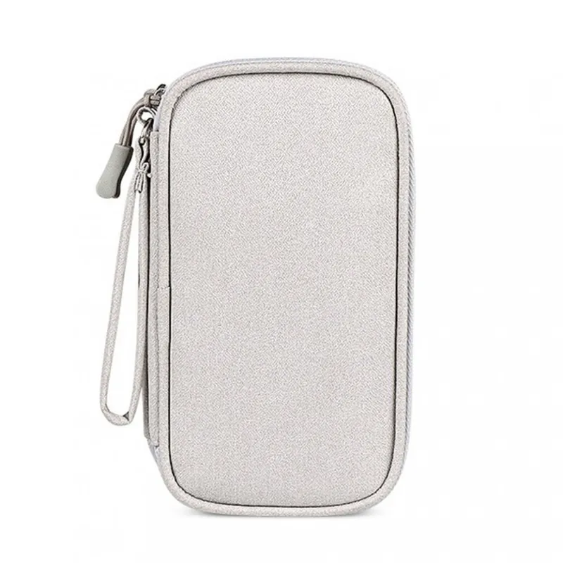 Fekete szín - Univerzális hordtáska merevlemezhez Travel Tech Kit Vízálló szövet adatkábel rendezőtok Fejhallgató Utolsó esély