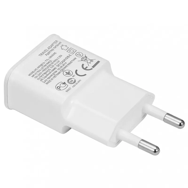 Szín: fehér EU - 2022 Kiváló minőségű EU Plug Travel univerzális 2A fali töltő USB kábel Samsung Galaxy S4 I9500 Vedd meg online