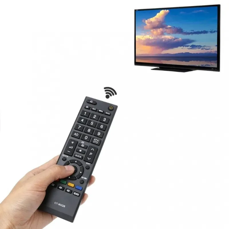 433 MHz-es univerzális távirányító Csere Smart LED TV távirányító a TOSHIBA CT-90326 CT-90380 CT-90336 CT-90351 Vedd meg most