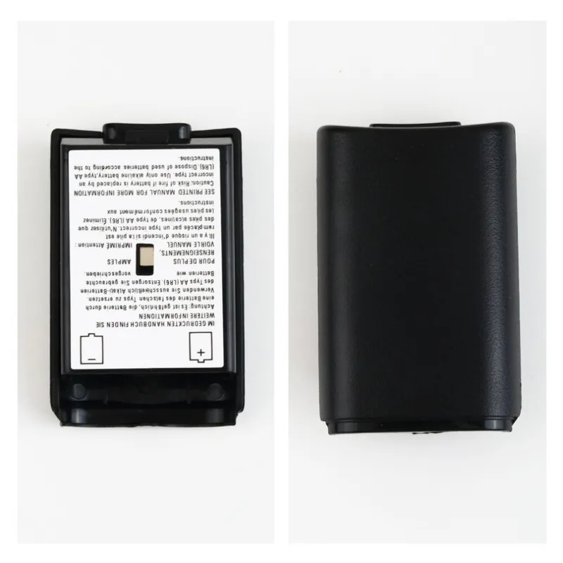 Legnépszerűbb Battery Pack Cover Shell univerzális pajzs tokkészlet Xbox 360 vezeték nélküli vezérlőhöz, kiváló minőségű fekete