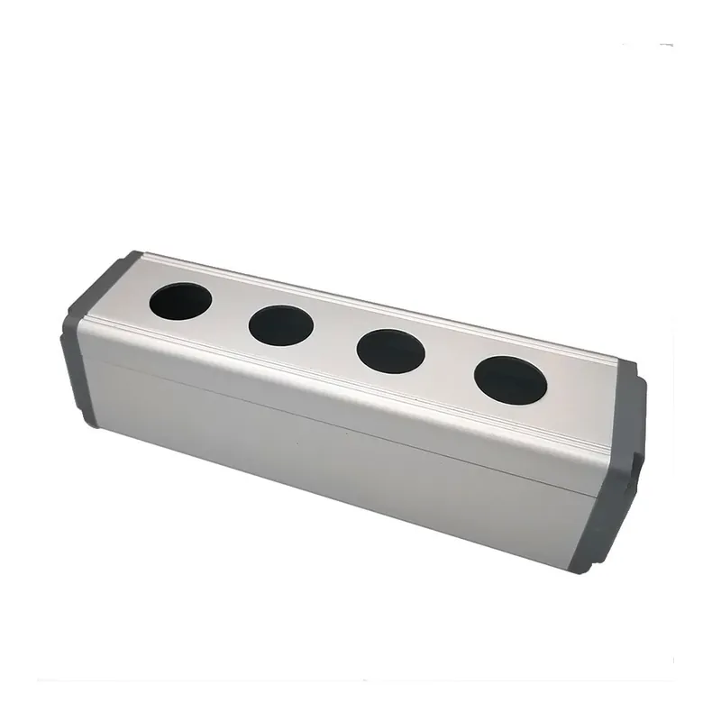 22mm 45x65mm-Négy lyukas fül nélkül-Fém Alumínum nyomógomb ipari Otthoni Vezérlő Kapcsoló doboz 16mm 19mm 22mm 1 45x45mm Exkluzív ajánlat