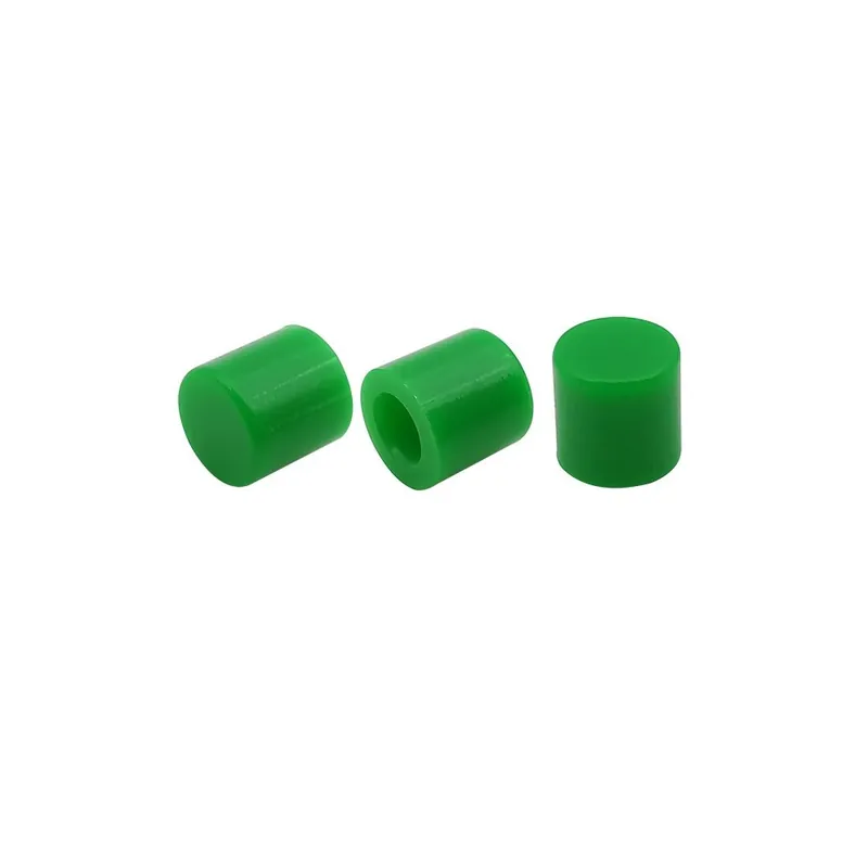 Végkiárusítás 100db-Zöld-10-100db Műanyag A56 Kapcsoló kupak 7 színű 6x6mm A56 Nyomógombos kapcsoló Mikrokapcsoló gomb kupak 6x6mm