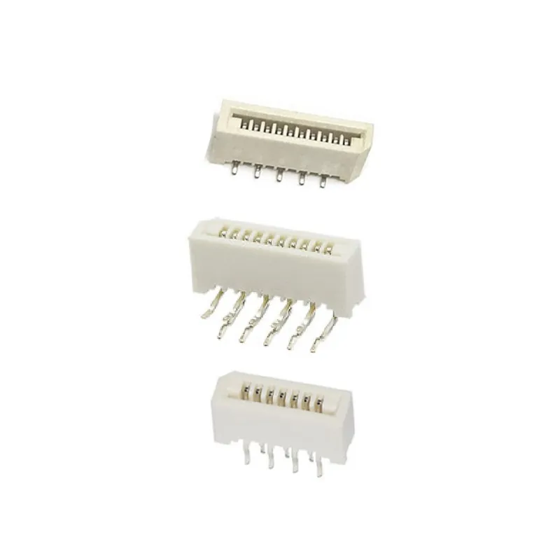 Oldalsó Hajlított-8-10db FPC FFC 1,00mm osztású Lapos kábel csatlakozó aljzat DIP SMD típus Expressz kézbesítés