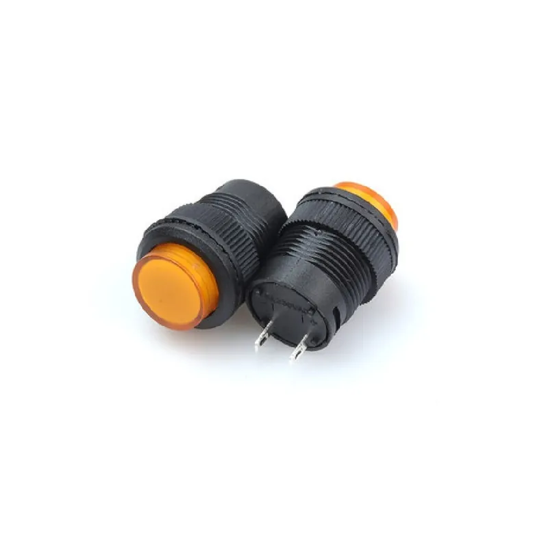 5db Ön-Újraindítós-Sárga-R16-503 16mm Reteszelt/Azonnali nyomógomb Kapcsolókulcs gomb világítással LED AD/BD Ne maradj le