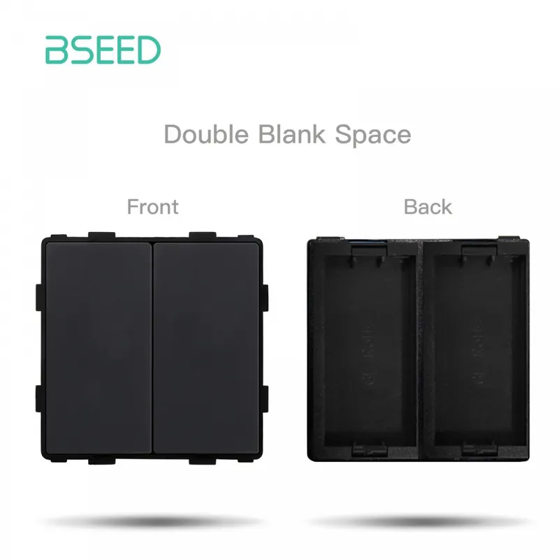 Vedd meg most Fekete Üres Borítás-BSEED Fali lámpa Kapcsolók Üveg panel alkatrészek Fekete USB-aljzatok Funkció alkatrészek EU