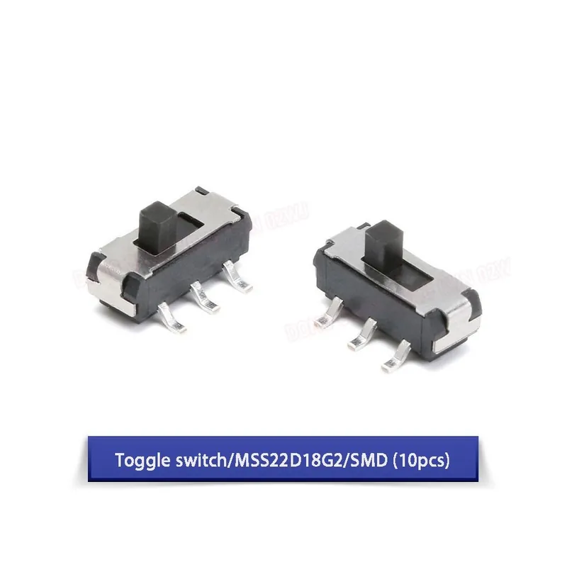 Biztonságos fizetés MSS22D18G2/SMD(10db)-Váltókapcsoló Soros vízszintes Patch / Javítócsomag Kicsi mikro Játék Hálózati kapcsoló Oldalsó fogaskerék