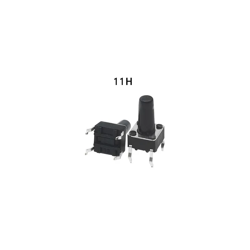Gyors kiszállítás 11-20db 6*6*4,3mm Panel PCB Azonnali Nyomógomb Mikrokapcsoló 4 Tűs DIP Könnyű Nyomógombos Kulcs Billentyűzet 6x6x4,3mm