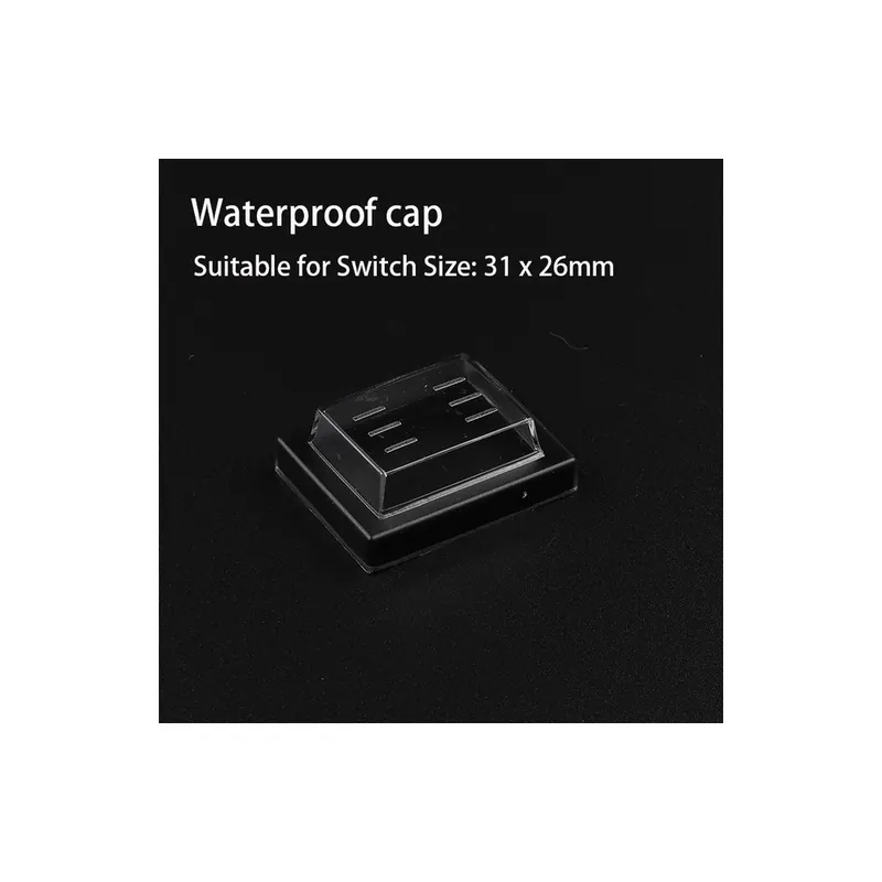 Szuper ajánlat 10db-31mmx26mm-Billenőkapcsoló Áttetsző Porvédő borítás 10x15/21x15/31x23mm Mini nyomógomb Kapcsoló Vízálló kupak borítás
