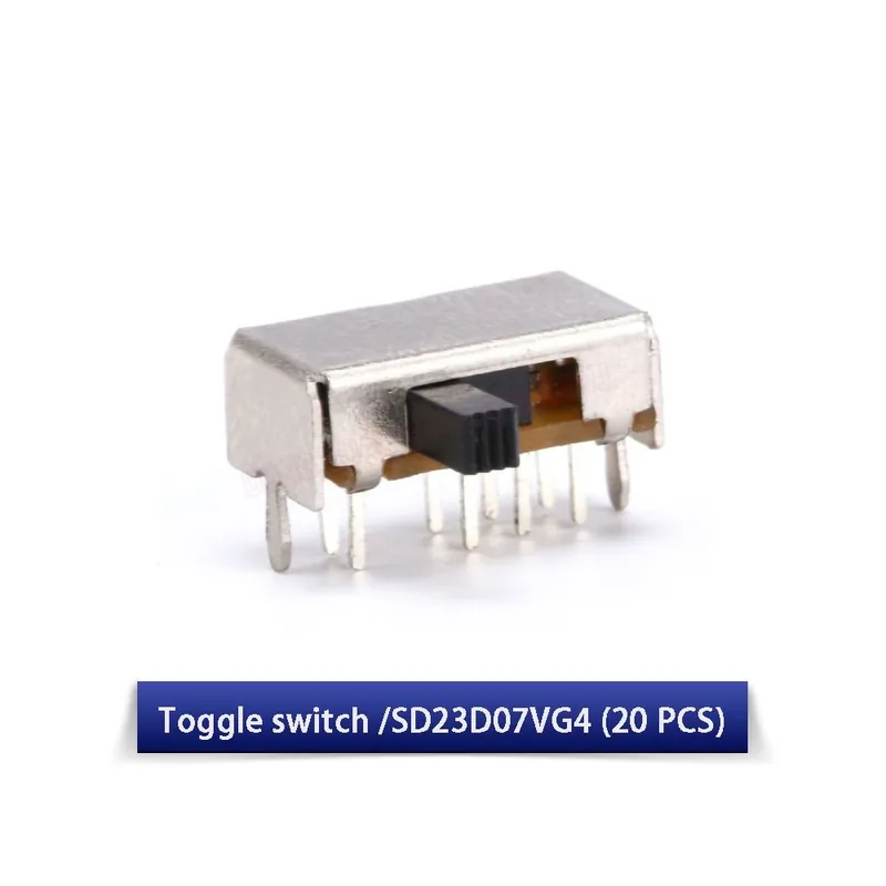 Vásárlói kedvenc SD23D07VG4(20db)-Váltókapcsoló Soros vízszintes Patch / Javítócsomag Kicsi mikro Játék Hálózati kapcsoló Oldalsó fogaskerék