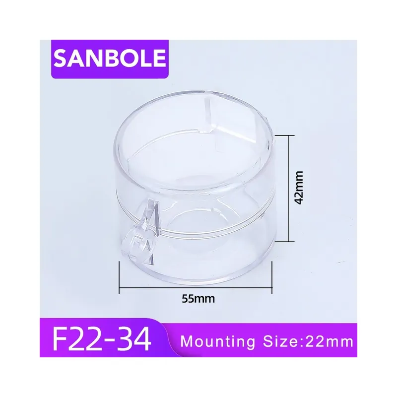 F22-34 55x42-16/22mm Vészmegállító nyomógomb Kapcsoló Tartozékok Védőborítás LA38-11 Újraindító Gomb doboz Kisméretű Vedd meg most
