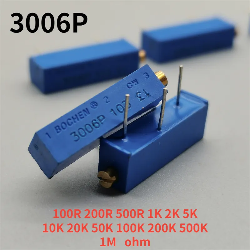 20K-203-10db 3006P 3006 1K 2K 5K 10K 20K 50K 100K 200K 500K 1M ohm 100R 200R 500R ohm Trimpot vágó Potenciométer Gyors kiszállítás