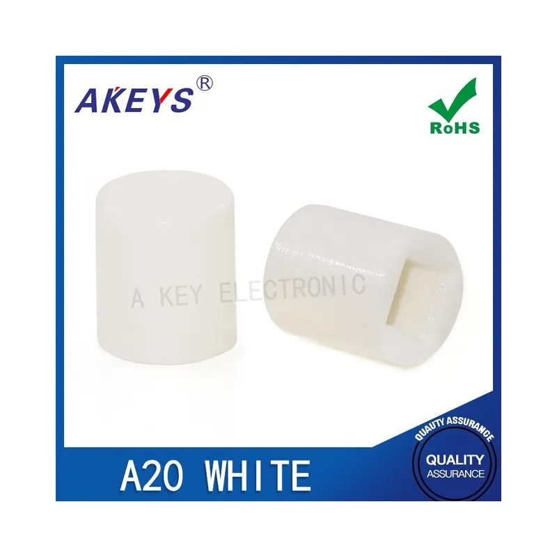 Furat 3,25mm 10db-Fehér-A20 Önzáró Kapcsoló gomb kupak 7*7/8*8/8,5 Hálózati négyzet alakú gomb fejjel 6,2*7,3 Utolsó esély