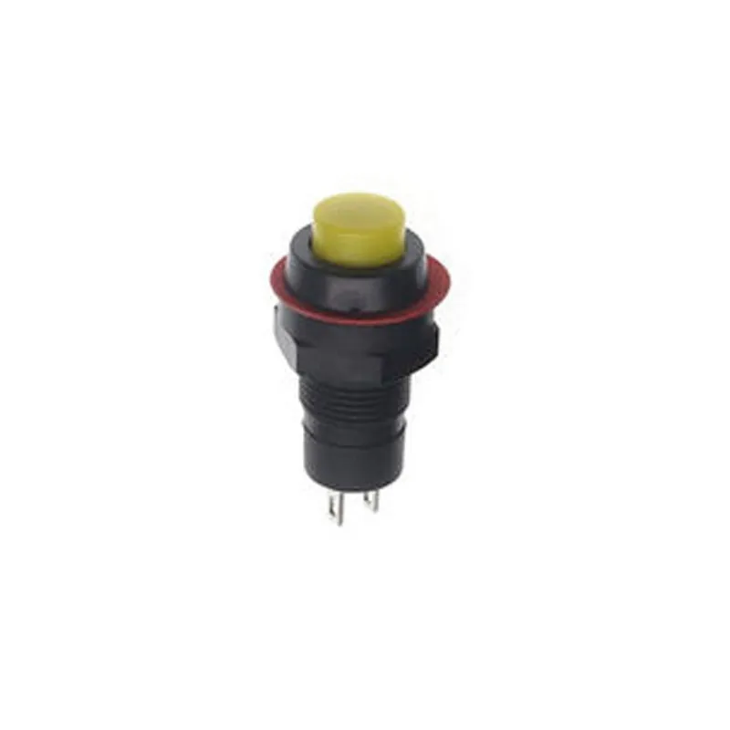 Nem záródó-Sárga-5db DS-211 213 10mm Kerek Azonnali nyomógomb Kapcsolók ON-OFF nyomógomb Kapcsoló Legjobb ár