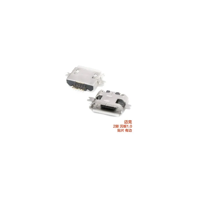 6-os Méret-20db Mikro-B SMD mikro USB csatlakozó Anya Port Jack farok csatlakozó Android telefonhoz adatok átviteléhez Azonnali szállítás