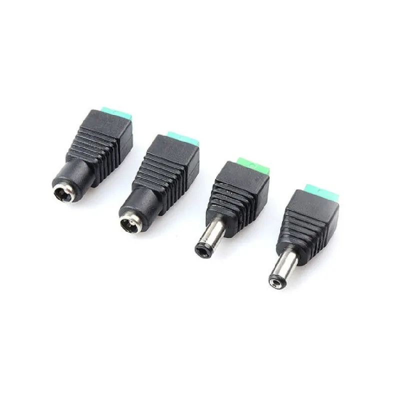 Expressz szállítás 5M és 5F 2,5mm-5db DC Teljesítmény aljzat 5,5*2,1/5,5*2,5mm Forrasztás nélküli Apa Anya Adapter terminál Adapter csatlakozó