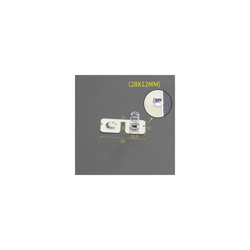 Akció AA 28X12MM 01-YYT 10db AA akkumulátor lap Rugó Érintkező lap doboz pozitív negatív pólus 0,4mm vas nikkelezett
