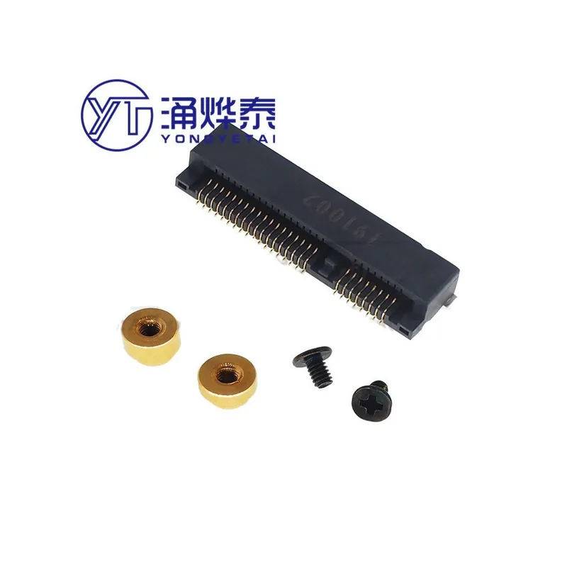 2szett 4,0H-YYT MINI PCIE aljzat msata csatlakozó Slotos kártya aljzat 52P 4,0H-9,0H csatlakozó réz oszloptartó Olcsóbb