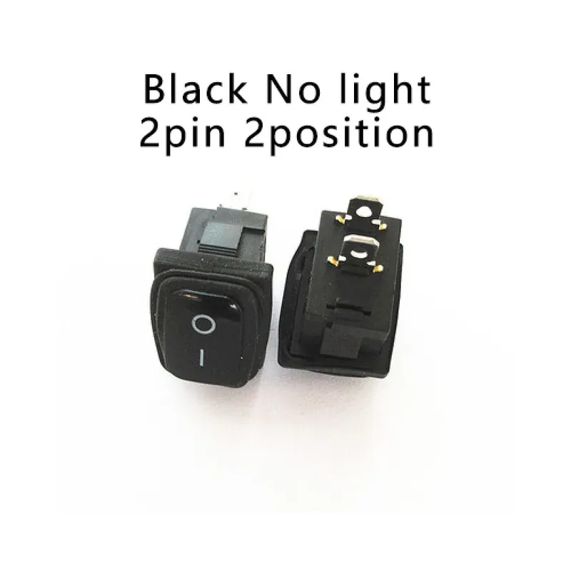 Gyors szállítás 5-ös méret-KCD1 KCD3 10-20A 125V 250V AC DPST Lezárt Vízálló Automatikus Csónak alakú Billenőkapcsoló ON OFF