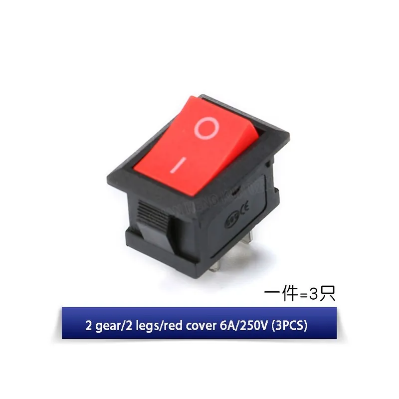 Piros Lid(3db)-XL601 szériás Billenő- / Kerek billenőkapcsoló BeKapcsológomb Kapcsoló Tartozékok Világítással Outlet