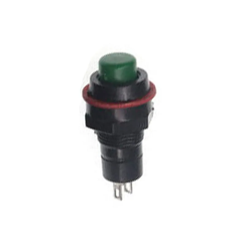 Nem záródó-Zöld-5db DS-211 213 10mm Kerek Azonnali nyomógomb Kapcsolók ON-OFF nyomógomb Kapcsoló Outlet