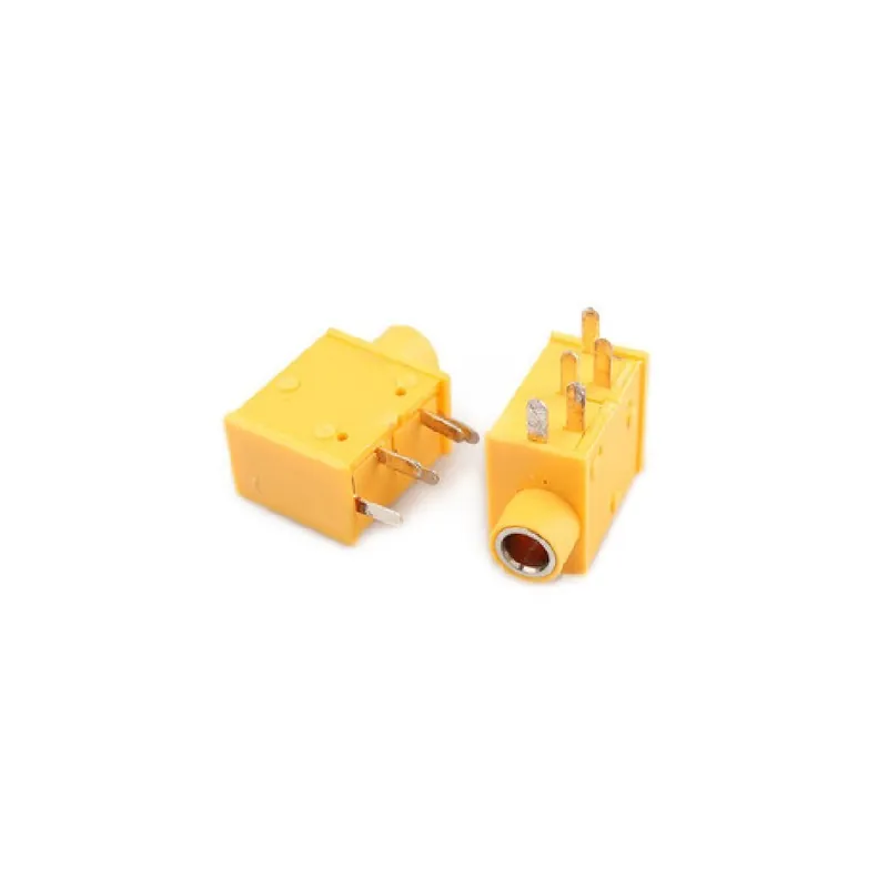 Kiárusítás Sárga-10db PJ215 PJ-325 Sztereó Fejhallgató csatlakozó Adapter Tápcsatlakozó Audio Videó Jack aljzat Csatlakozó