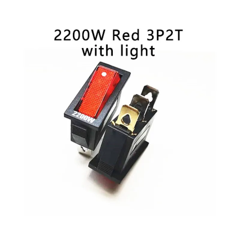 4-es méret-5db KCD3 1000-4000W Elektromos főzőedény Tartozékok Többfunkciós Elektromos Rizsfőző Macskaszem Billenőkapcsoló Bestseller