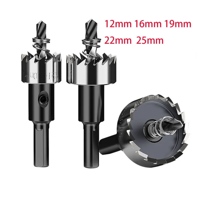 22mm-LANBOO 16mm 19mm 22mm Fém gomb Kapcsoló Tartozékok Gyorsacél Furatnyitó Vaslemez lyukasztás Szuper akció