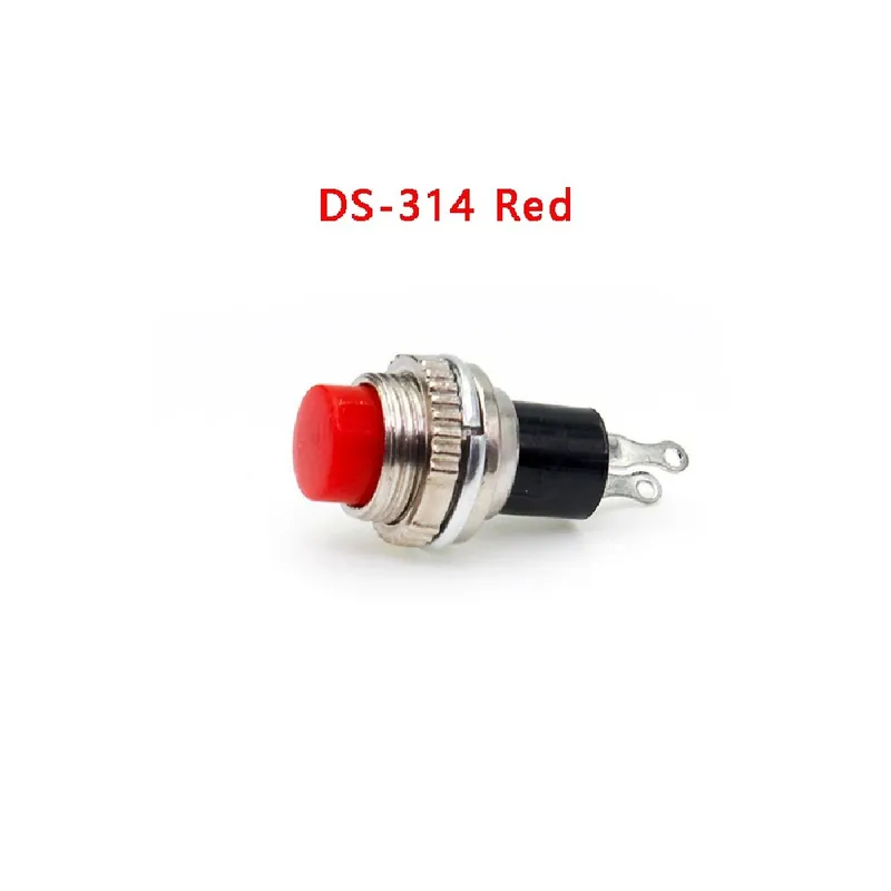 314Piros-5db DS-314 10mm Kicsi Kerek gomb Kapcsoló Feloldó Újraindító Ajtócsengő Kürt Kapcsoló Elektromos Kapcsolók DS-316 Korlátozott ajánlat