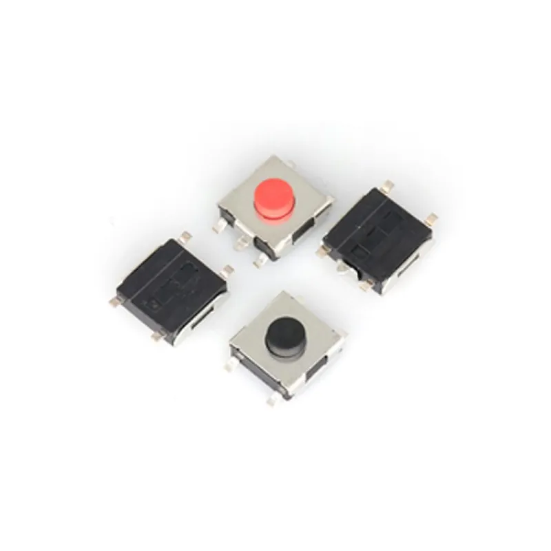 Piros 4Tűs-3,1H-20db 6x6,x3,1mm Nyomógomb Kapcsoló Mikrokapcsoló Lapos Piros SMD 4 Tűs 5 Tűs 6,2x6,2x2,7mm Fekete Legnépszerűbb