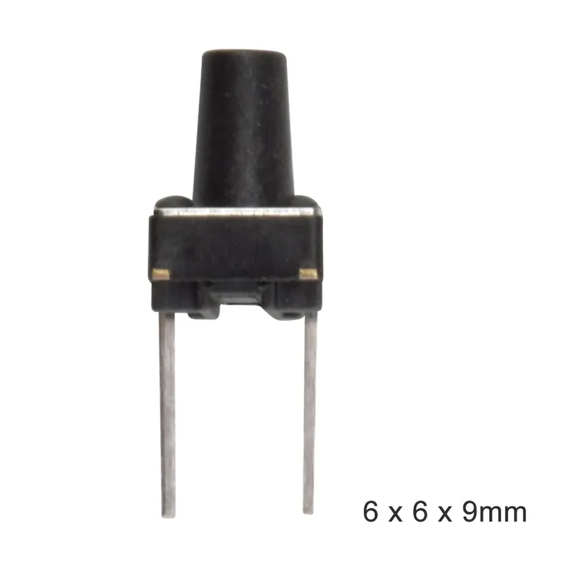 Akciós ár 100db 6X6X9mm-100db Nyomógombos Kapcsoló Azonnali 6*6*6mm 7mm 8mm 9mm 10mm Kettő Középtűs Kapcsolóhoz