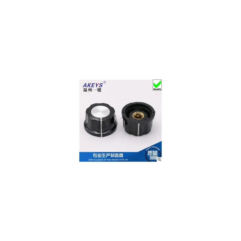 Végkiárusítás KN-A03-10db KN-A03 /A01/A02/A04/A05 Gumi Műanyag Gomb A03 gomb kupak Audio Hangerő Kapcsoló Gomb Potenciométer forgatható kupak