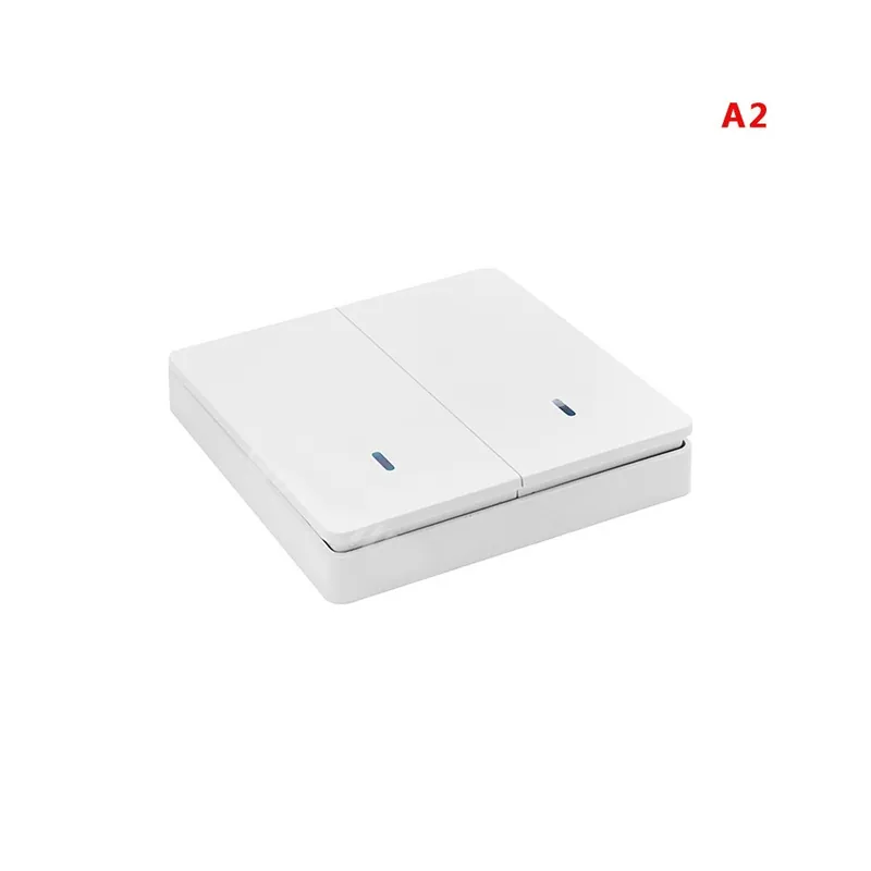 Ne maradj le A2 2 Gomb-Fali panel Vezeték nélküli távirányító 433MHz RF Vezeték nélküli távirányító Vezérlő Kapcsoló 86 típus DC 12V