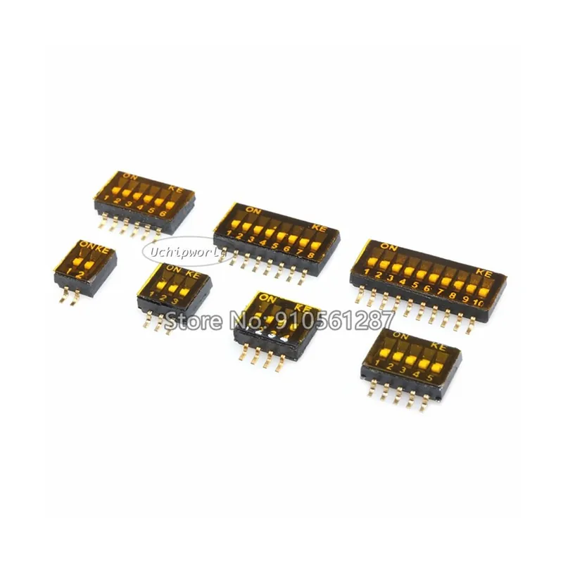 10db KE-03-Fekete Tárcsa Kapcsoló KE 2P-10P osztású 1,27mm Kódoló Váltókapcsoló SMD KE-02 KE-03 KE-04 KE-05 KE-06 KE-08 KE-10 Újdonság