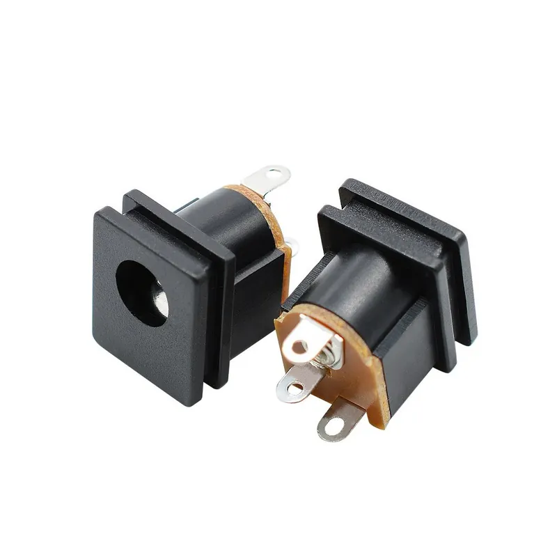 5,5x2,5mm-10db DC-015 DC Teljesítmény aljzat csatlakozó Tápegység Anya Jack tápfeszültség csatlakozó 3 Tűs 5,5x2,1 5,5x2,5mm Legkelendőbb