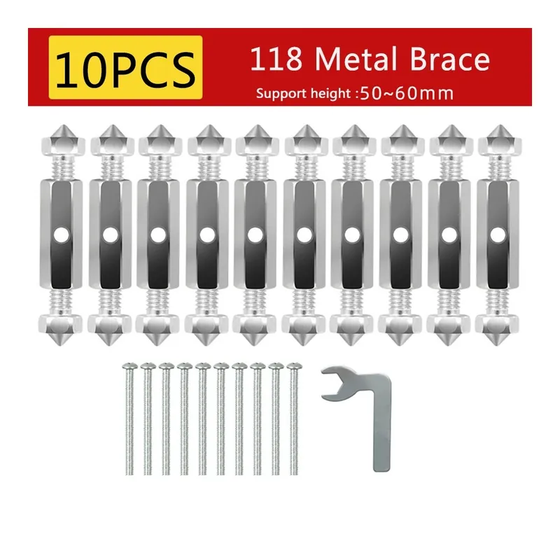 Bestseller 118mm Fém merevítő 10db-10db Fali Kapcsoló aljzat kazetta Javító Kapcsoló kazetta Csavar Tartórúd aljzatkazetta Javításához