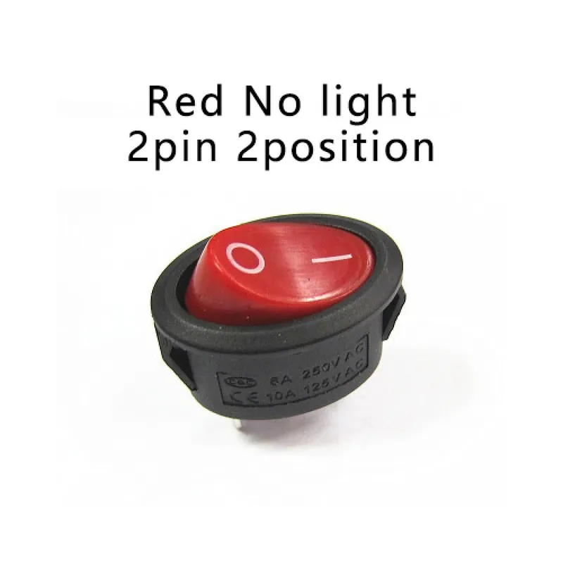 2-es méret-5db KCD7 Ovális nyomógomb Billenőkapcsoló 26x14mm 6A 250V 10A 125V AC ON-OFF Hálózati kapcsoló 2/3 Tűs LED lámpa Olcsóbb