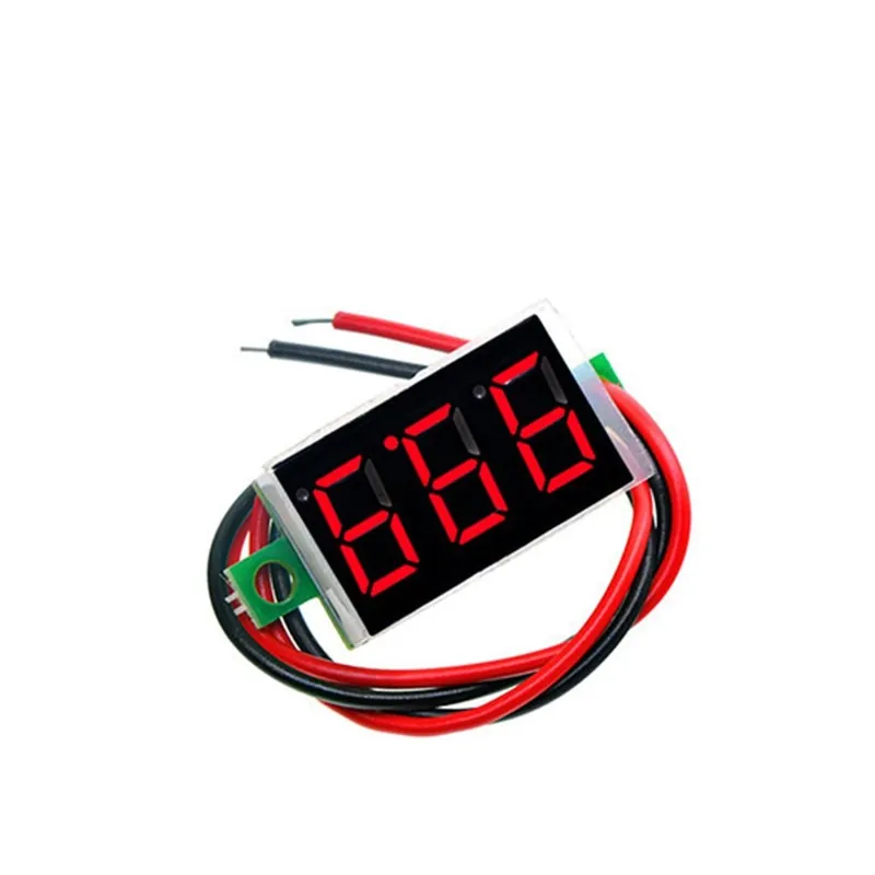 Vedd meg online Piros LED DC32V-DIY Barkács Piros Kék Digitális LED Mini Kijelző Modul Voltmérő Feszültségvizsgáló Panel