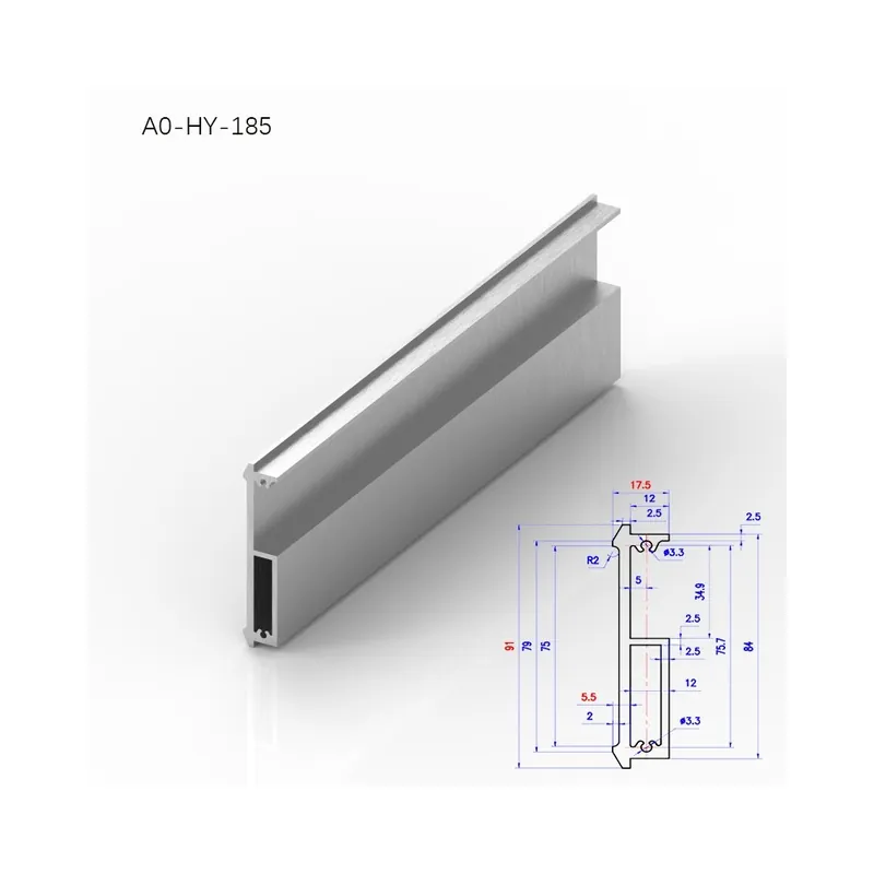 Legkelendőbb A0-HY-185-200-BRZHIFI 6061 Extrudált alumínium Profil Előlap Alkatrészek Osztott Erősítő Áramköri kártya Tartó tok CNC-vel