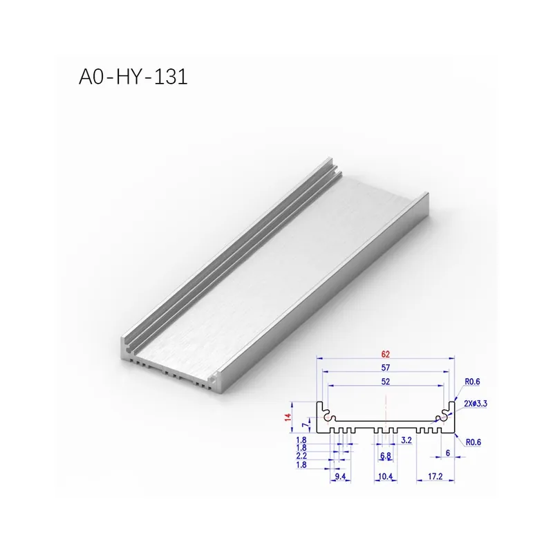 300-A0-HY-131-BRZHIFI Személyre szabott vágás 6061 Extrudált alumínium Profil Audio Erősítőhöz Burkolat Panel Elektromos doboz Árcsökkenés